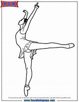 Ballet Position Arabesque sketch template