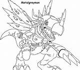 Digimon Coloring Pages Metalgreymon Color Getcolorings Printable Deviantart sketch template