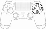 Controller Ps4 Xbox Playstation Coloring Drawing Gaming Pages Outline Template Getdrawings Sketch sketch template
