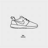 Nike Coloring Roshe Run Pages Sketch Template sketch template