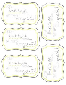 pretzel teacher appreciation tags  craving creativity  kindergarten