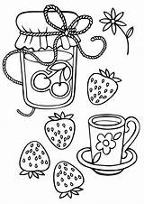 Tea Coloring Pages sketch template