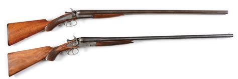 antique double barrel shotguns lot   auctions price archive
