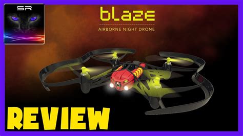 parrot blaze mini quadcopter drone  headlights review testing youtube
