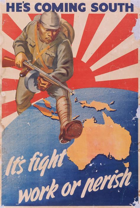 A Propaganda Poster Referring To The Threat Of Japanese Invasion 1942