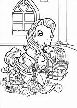 Basket Coloring Easter Pages Kids sketch template
