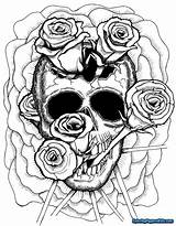 Trippy Coloring4free Adult Skulls Psychedelic Sheets Ausmalbilder Clipartmag Albanysinsanity Mandala Alt Muertos Malvorlagen Colorings Birijus sketch template