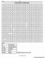 Multiplication Coloring Pokemon Number Color Pixel Squared Charizard Worksheets Basic Pages Worksheet Coloringsquared Printable Nintendo Pdf Print Fun Problems Digit sketch template