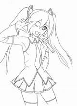 Miku Hatsune Coloringhome Printable Owo Decir Kawaii Getdrawings Vocaloid Getcolorings Colorin sketch template
