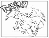 Charizard Coloring Pokemon Pages Sheet Getdrawings sketch template