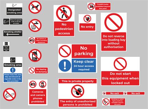 examples  prohibition signage safety signs pinterest signage