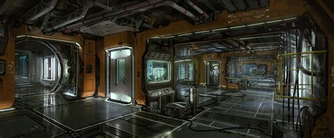 scifi interior spaceship interior futuristic interior futuristic art