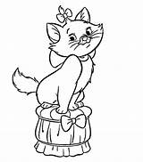 Coloring Marie Pages Cat Gif Color sketch template