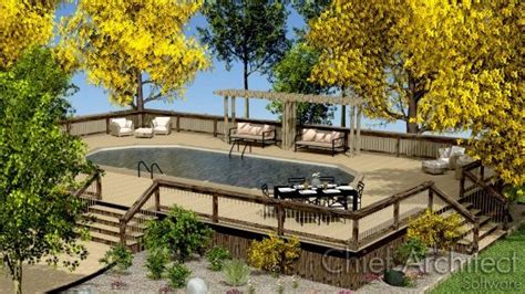 creating  deck    ground pool  spa decks