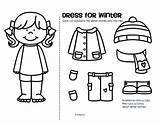 Winter Clothes Cut Dress Paste Coloring Boy Girl Pages Kindergarten Worksheets Preschool Activities Color Theme Printables Worksheet Pre Kidsparkz Printable sketch template