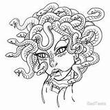 Medusa Coloring sketch template