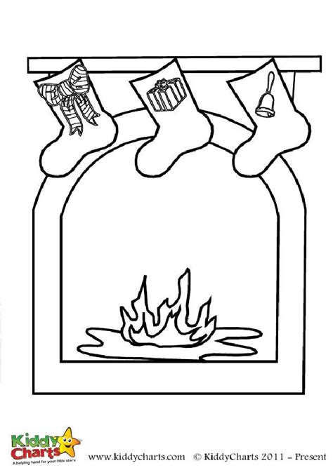 christmas fireplace coloring page   print  thanksgiving
