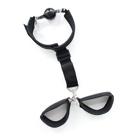 Restraints For Sex Toy For Woman Bdsm Ball Mouth Gag With Leather