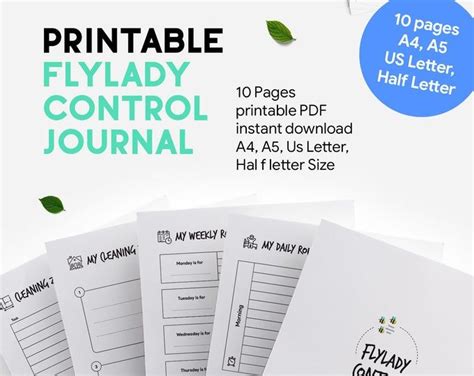 complete flylady system   glance flylady cleaning etsy language