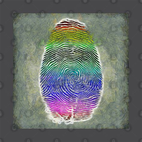 Rainbow Fingerprint Fingerprint T Shirt Teepublic