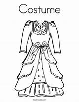 Coloring Costume Pages Dress Girls Print Outfit Vintage Para Beautiful Printable Color Clipart Colorear Kids Gown Clothing Vestidos Noodle Popular sketch template