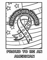 Coloring Pages Patriots Proud American sketch template