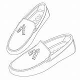 Loafers Moccasins Getdrawings Drawing sketch template