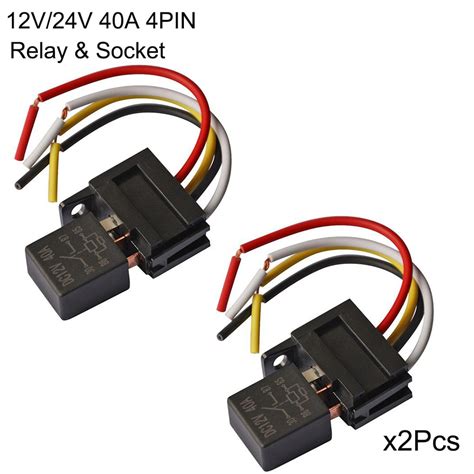 buy pcs automotive relay pin    spst harness car relay  black