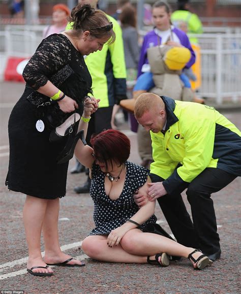 ladies day at aintree sees a day of revelry take its toll on the ladies