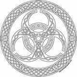 Biohazard Celtic Knot Mandala Knotwork Browning Donteatthepaste Motive sketch template