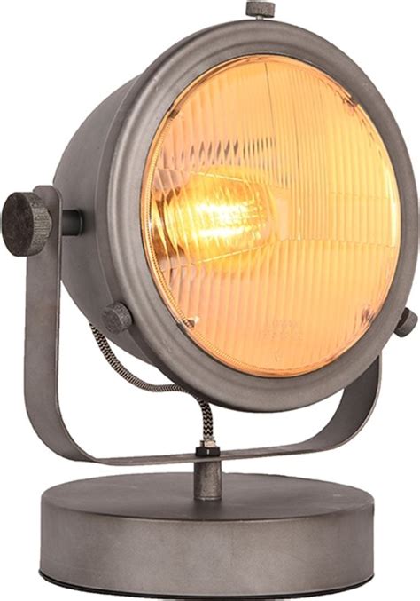 bolcom label lamp multifunctional tafellamp industrieel burned steel xx cm