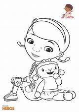 Doc Mcstuffins Coloring Pages Printable Disney Malebøger Slike Piger Kreativ Tegneserie Icon sketch template