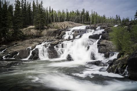 full view of cameron falls on the ingraham trail image