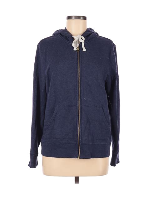 navy women blue zip  hoodie  ebay