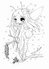 Coloring Pages Fairy Puff Yam Chibi Colouring Visit Stamps Digital sketch template