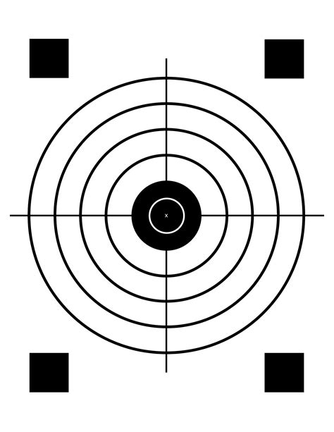 printable targets  shooting practice