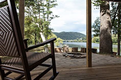 rent a private island cabin in new river gorge national park