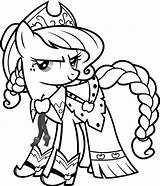 Coloring Pony Little Applejack Pages Gala Library Clipart sketch template