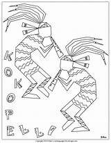 Coloring Pages American Native Navajo Printable Symbols Kokopelli Pottery Indian Pueblo Man Mac Getcolorings Hatchet Color Getdrawings Doll Nm Hopi sketch template