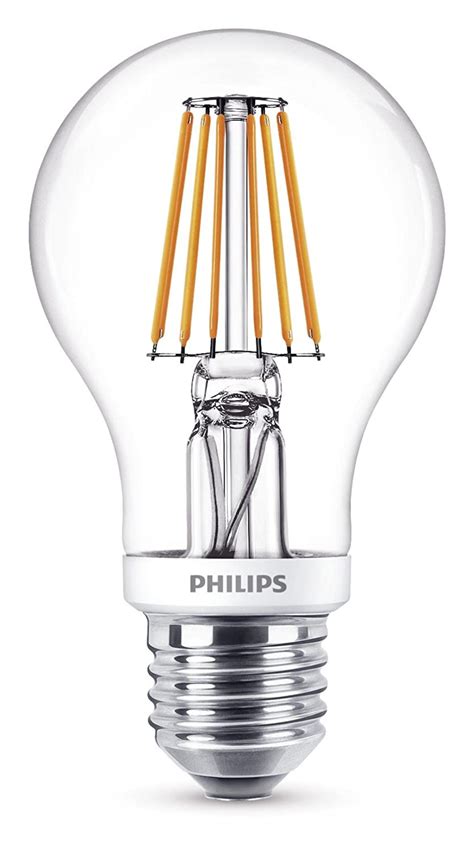 philips led classic dimmable  edison screw clear filament light bulb
