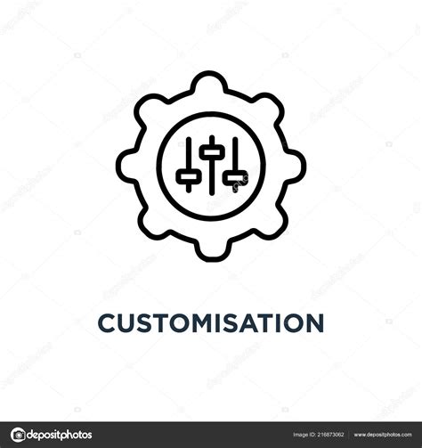 customisation icon customisation concept symbol design vector