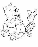 Pooh Winnie Coloring Pages Printable Kids sketch template