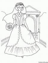 Sposa Noiva Colorkid Braut Noivas Novias Sposi Spose Veil Ramo Brautstrauß Kleid Langes Claro Principessa Vestidos Riscos sketch template