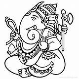 Noose Ganesha Hatchet sketch template
