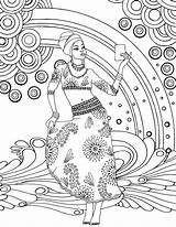 Coloring Pages African Goddess Colouring Adult Printable Africa Doodle Books Sheets Gemstone Zen Adults Color Goddesses Zentangle Mwana Getcolorings People sketch template