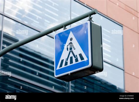 sign  zebra crossing stock photo alamy