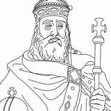 Coloring King Charlemagne Pages sketch template