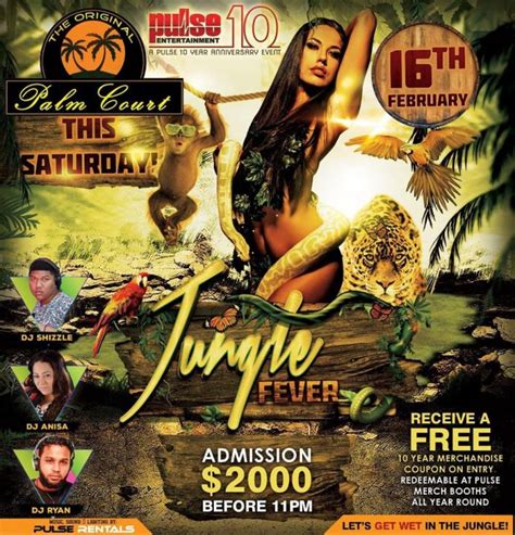 “jungle Fever” For Saturday At Pc Guyana Times