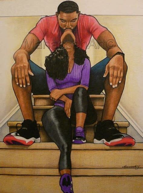 black love art black women art black couple art