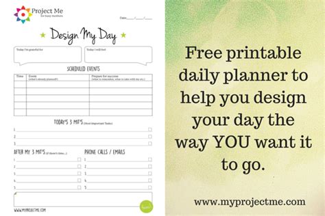 printable day planner    design  day